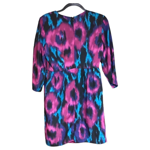 ANTHROPOLOGIE Hutch Floristry Dress Watercolor Purple Blue Size 2 - Picture 3 of 9